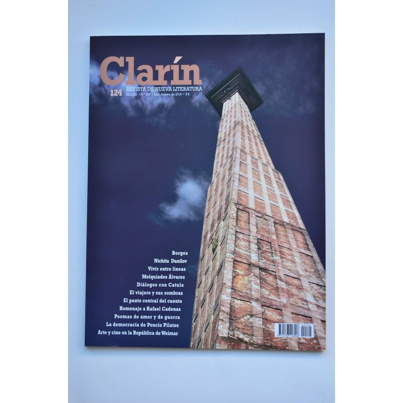 Clarín : revista de nueva literatura - Año XXI -   nº 124 (julio-agosto, 2016)