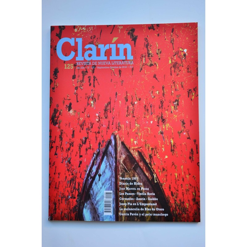 Clarín : revista de nueva literatura - Año XXI -   nº 125 (septiembre-octubre, 2016)