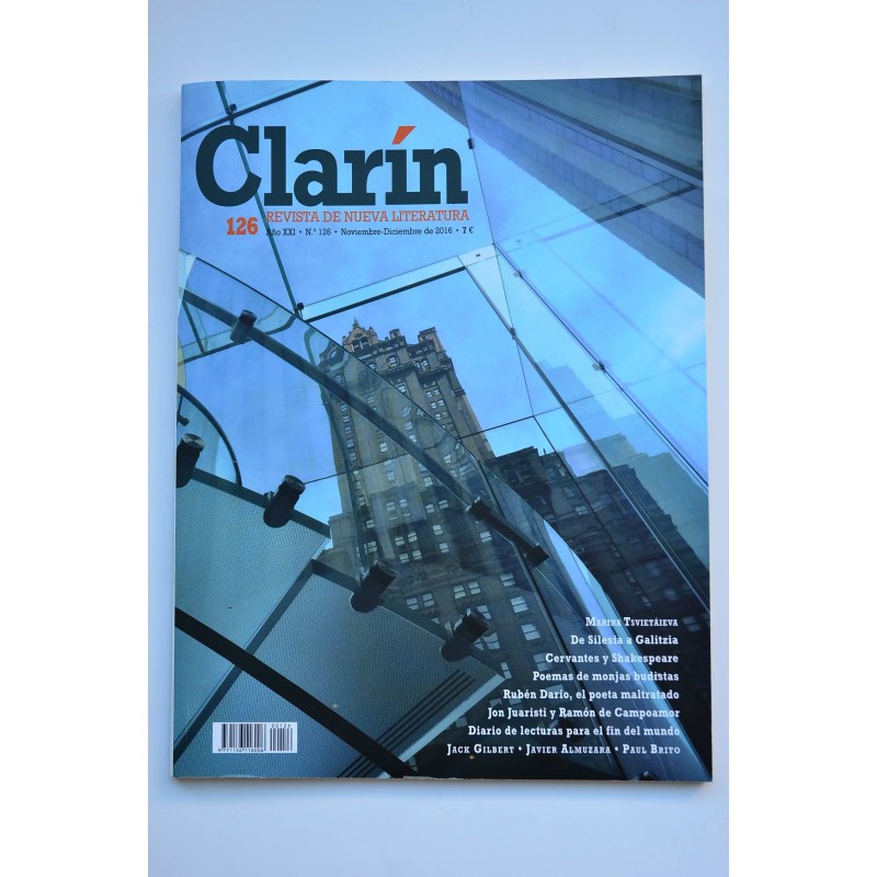 Clarín : revista de nueva literatura - Año XXI -   nº 126 (noviembre-diciembre, 2016)