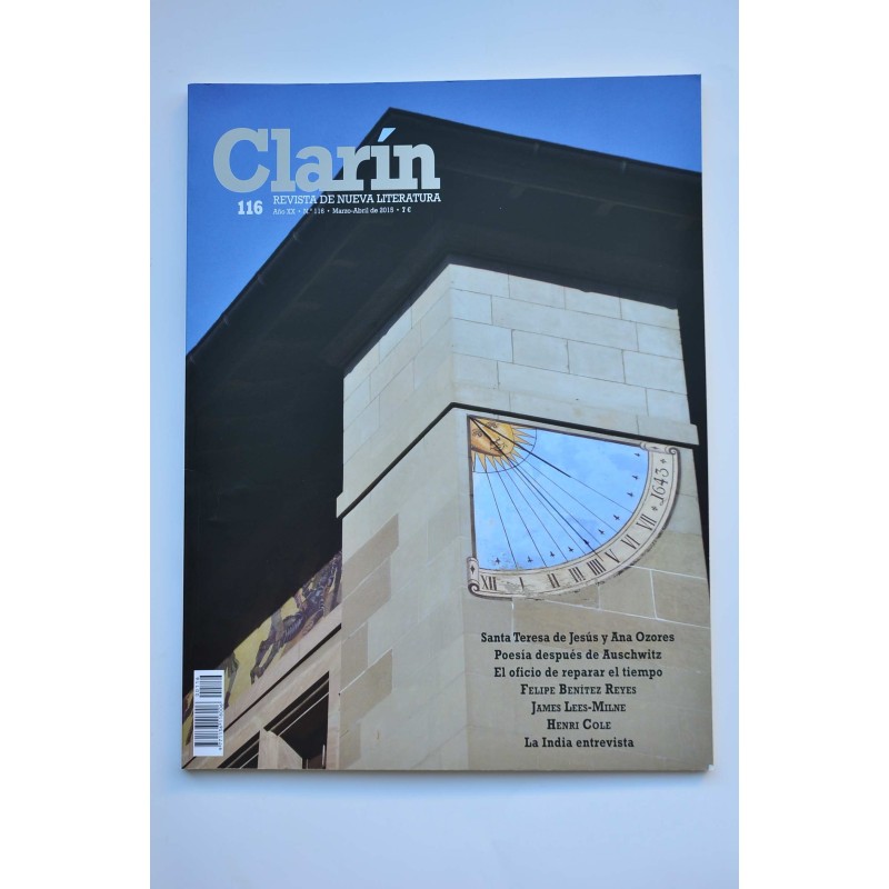 Clarín : revista de nueva literatura - Año XX -   nº 116 (marzo-abril, 2015)
