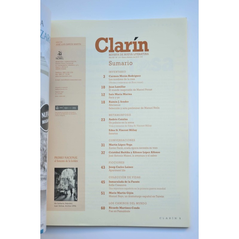 Clarín : revista de nueva literatura - Año XX -...