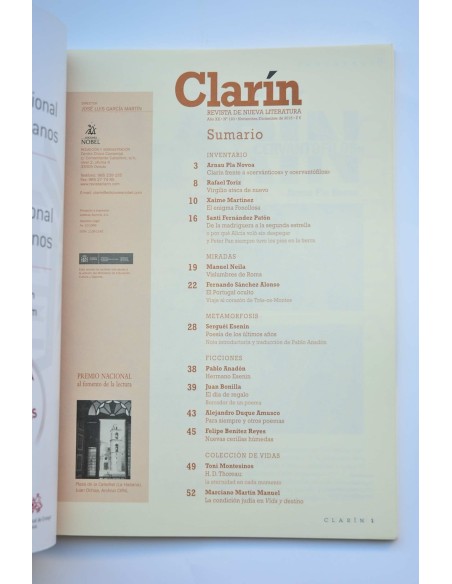 Clarín : revista de nueva literatura - Año XX - nº 120 (noviembre-diciembre, 2015)