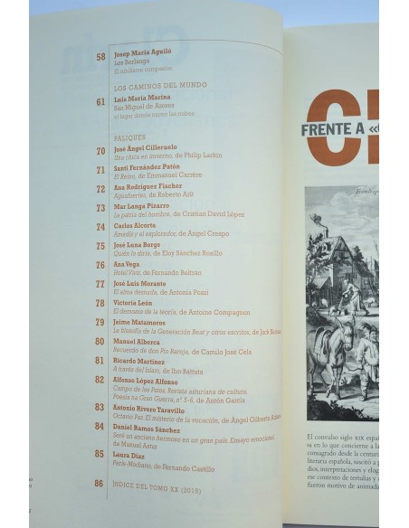 Clarín : revista de nueva literatura - Año XX - nº 120 (noviembre-diciembre, 2015)