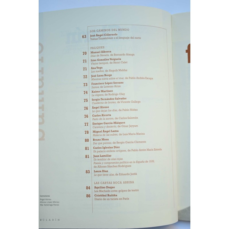 Clarín : revista de nueva literatura - Año XIX...