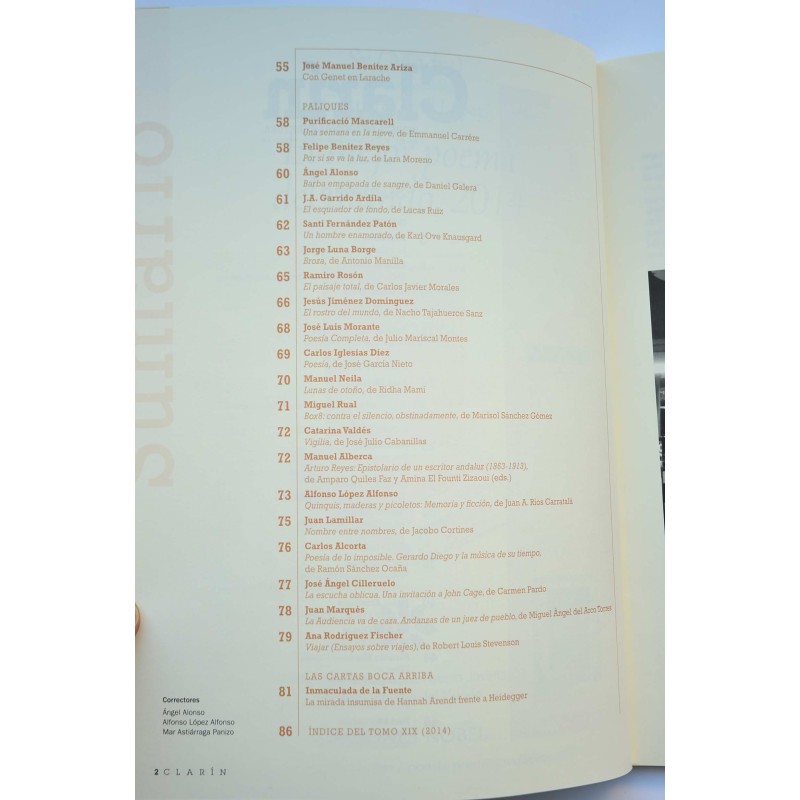 Clarín : revista de nueva literatura - Año XIX...