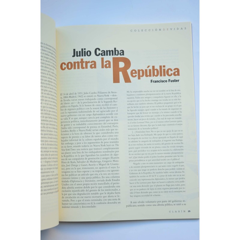 Clarín : revista de nueva literatura - Año XIX...