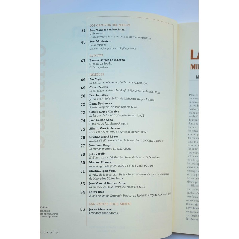 Clarín : revista de nueva literatura - Año XXII...