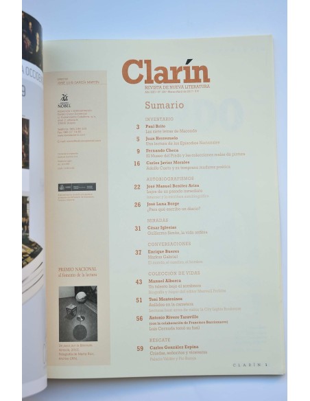 Clarín : revista de nueva literatura - Año XXII - nº 128 (marzo-abril, 2017)