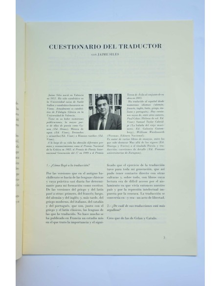 Pliegos Sueltos de la Academia. Revista semestral de traducción. nº 1, abril 2016