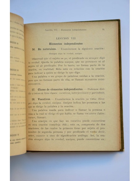 Gramática de la lengua castellana. Tercer grado