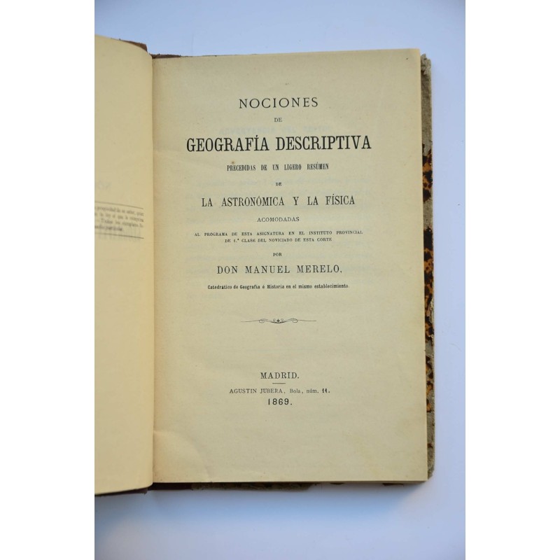 Nociones de geografía descriptiva , precedidas...