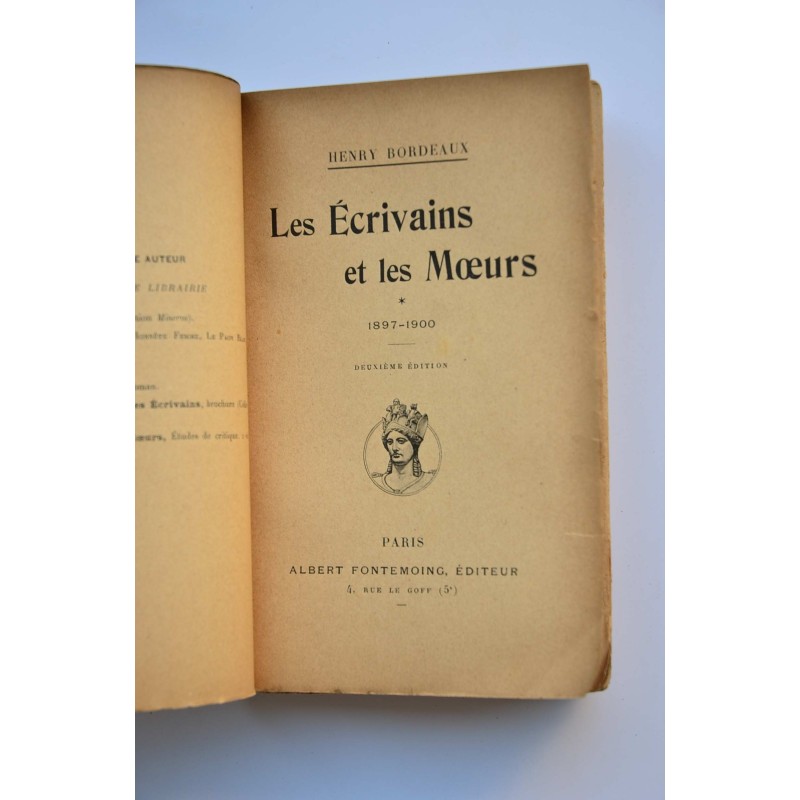 Les écrivains et les moeurs, 1897-1900