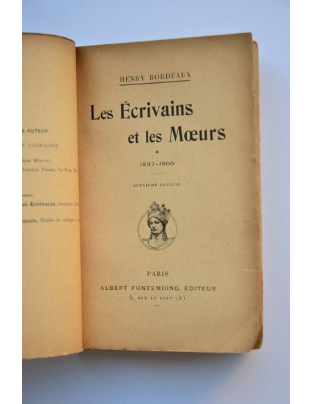Les écrivains et les moeurs, 1897-1900