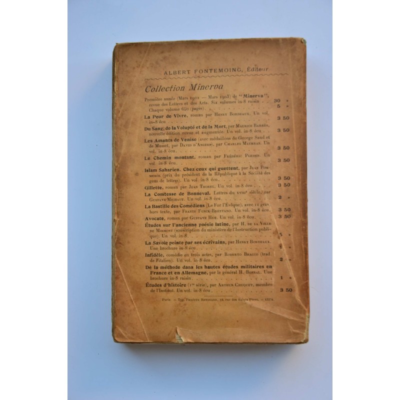 Les écrivains et les moeurs, 1897-1900