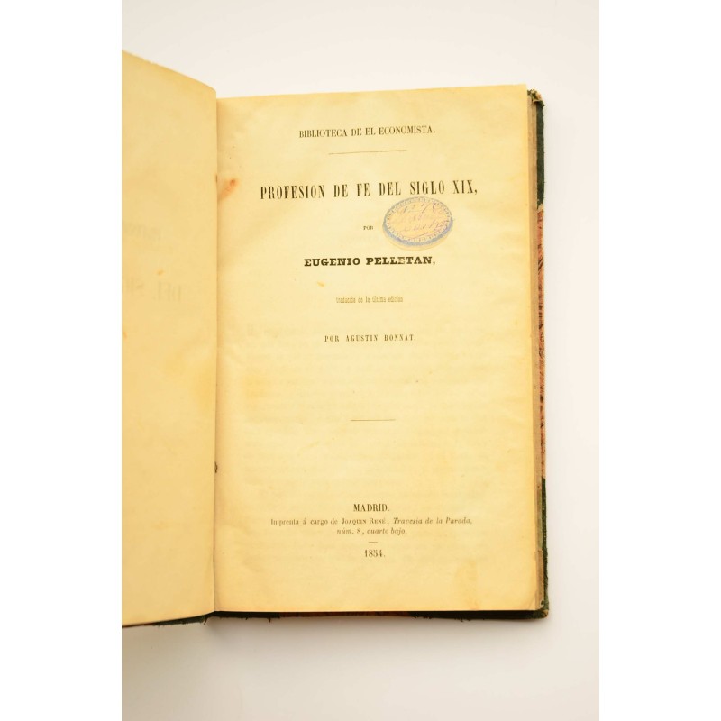 Profesión de fe del siglo XIX
