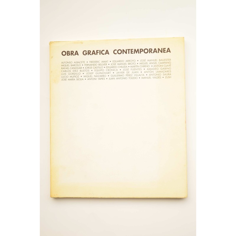 Obra gráfica contemporánea : catálogo de exposiciones