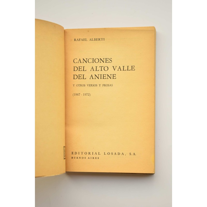 Canciones del Alto Valle del Aniene y otros...