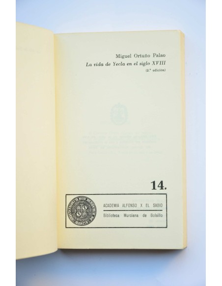 La vida de Yecla en el siglo XVIII
