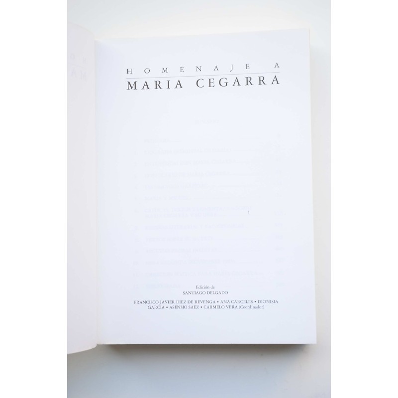 Homenaje a Maria Cegarra