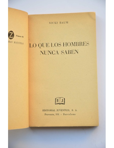 Lo que los hombres nunca saben 