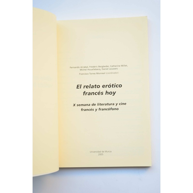 El relato erótico francés hoy