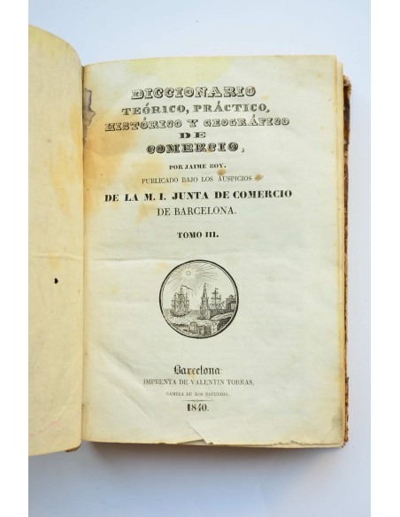 Diccionario teórico, práctico, histórico y geográfico de comercio. Tomo III
