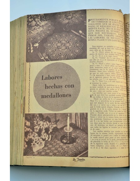 La familia : modas y labores : revista de labores para el hogar