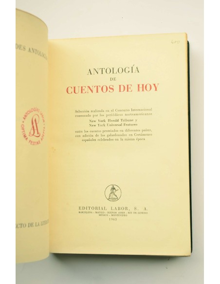 Antología de cuentos de hoy 