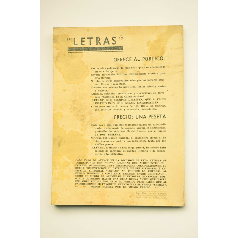 Letras : revista literaria popular.-- Año III,...