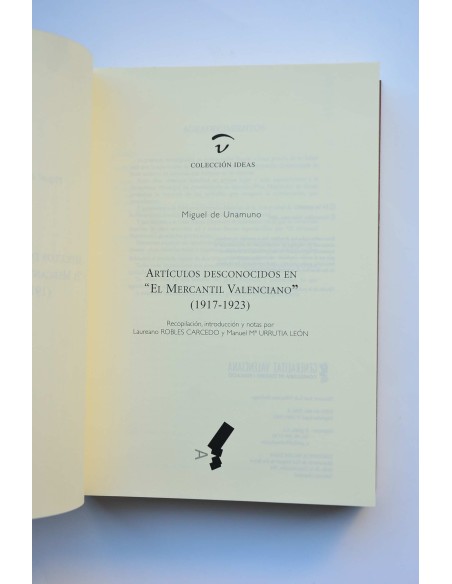 Artículos desconocidos en El Mercantil Valenciano (1917 - 1923)