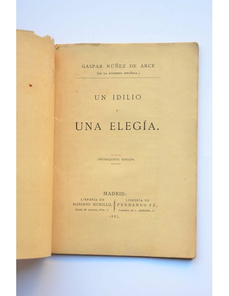 Un idilio y una elegía