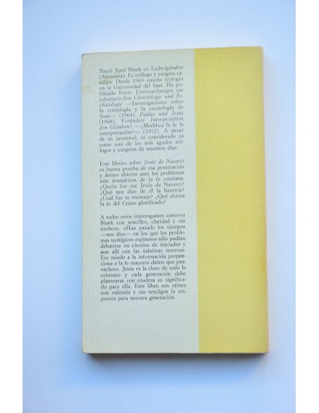 Jesús de Nazaret. Historia y mensaje