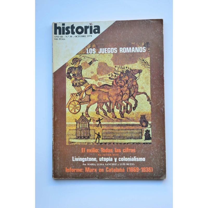 Historia 16 : revista.-- Nº 30 (octubre 1978). Los juegos romanos