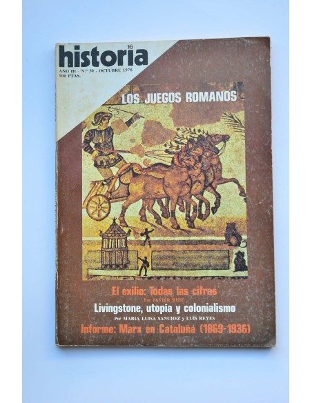 Historia 16 : revista.-- Nº 30 (octubre 1978). Los juegos romanos