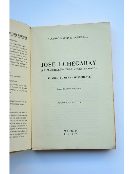 José Echegaray. El madrileño tres veces famoso