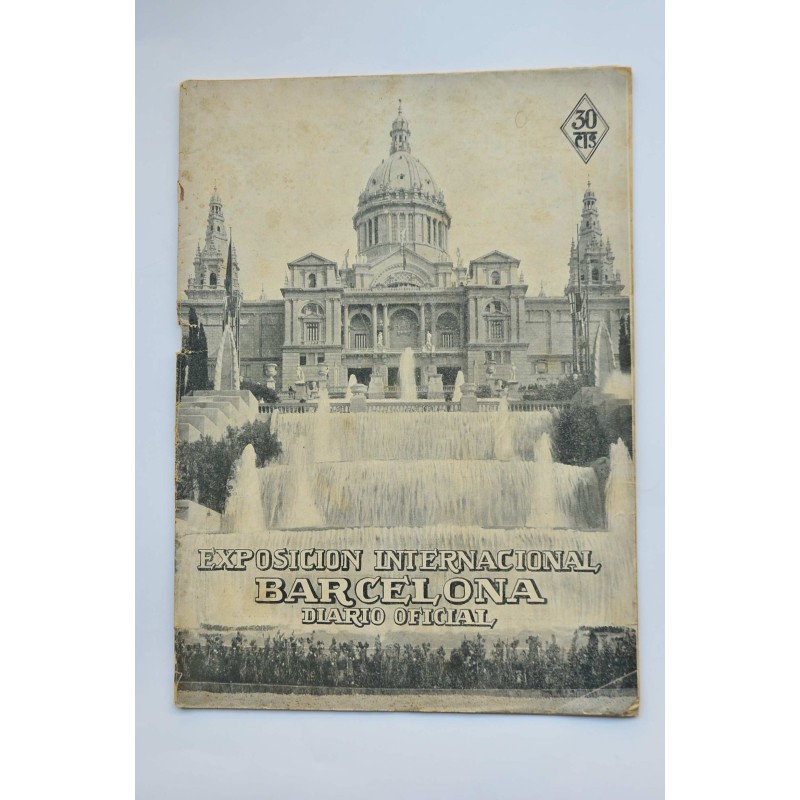 Exposición Internacional Barcelona : diario oficial.-- Año I.--Nº 29, 1929
