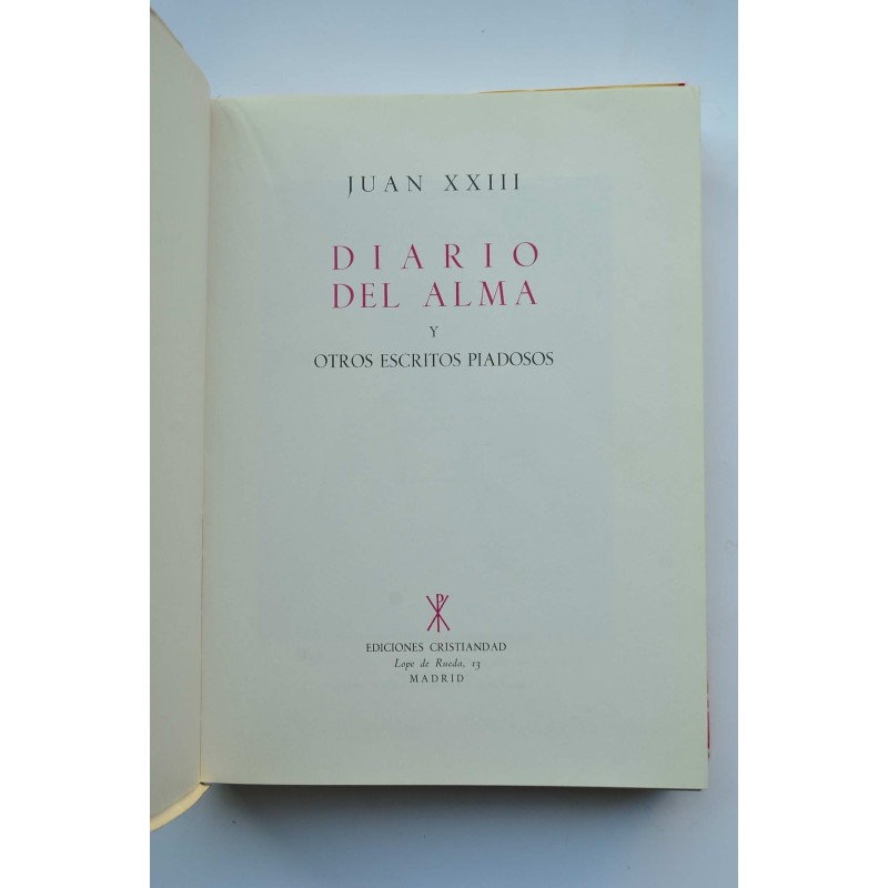 Diario del Alma , y otros escritos piadosos