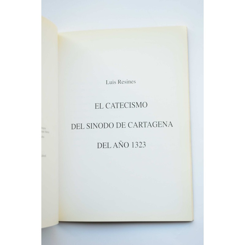 El catecismo del Sínodo de Cartagena del año 1323