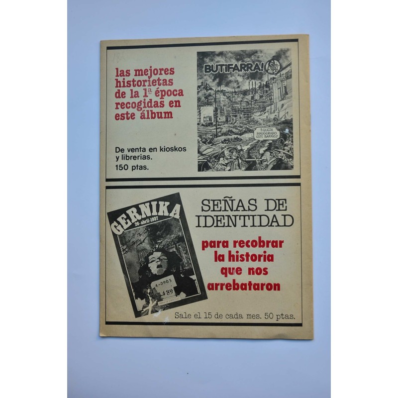 Butifarra!, nº 1. Segunda época. La crisis