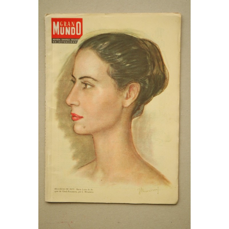 GRAN Mundo Ilustrado : revista semanal de actualidades.-- Año VII, Nº 136 (24 noviemnbre 1956)  , ilustración de la portada por