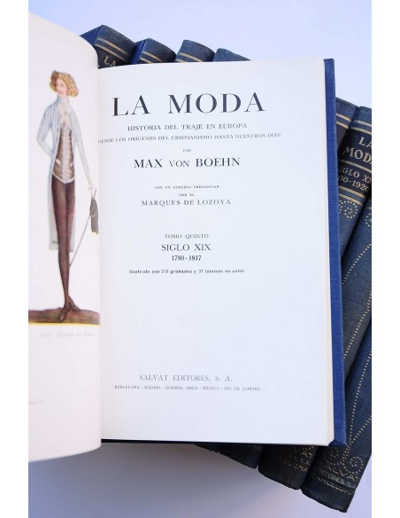 La Moda : Historia del traje en Europa : desde los orígenes del cristianismo hasta nuestros días