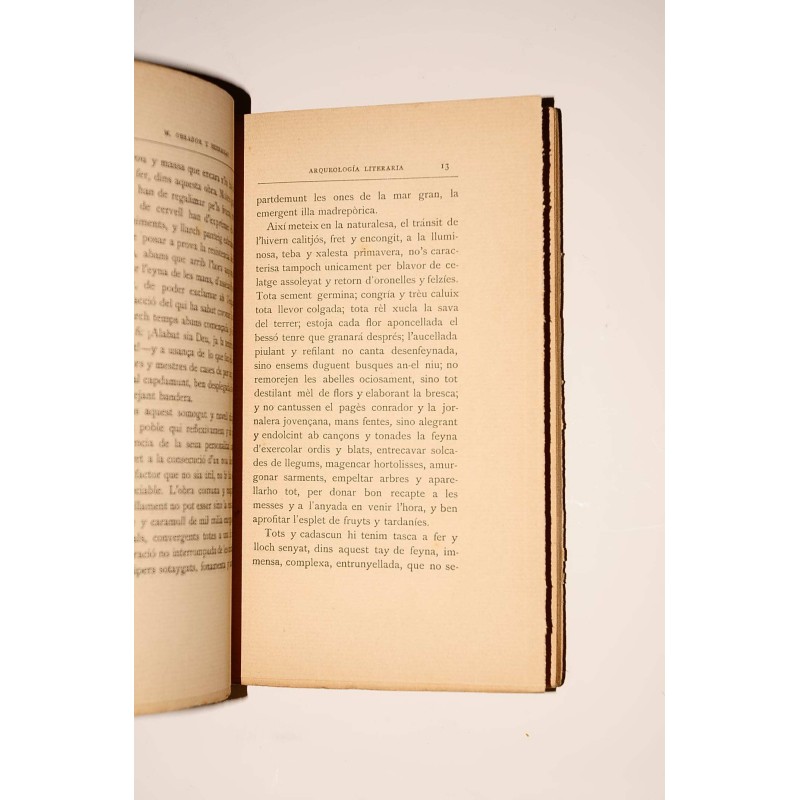 La nostra arqueología literaria