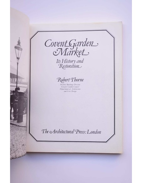 Covent garden market : its history and restoration