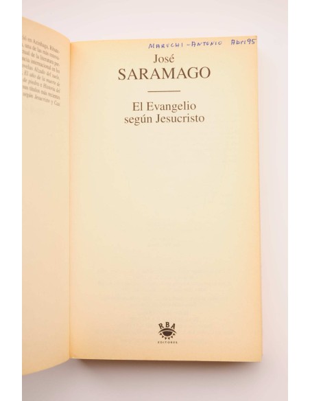 El Evangelio según Jesucristo
