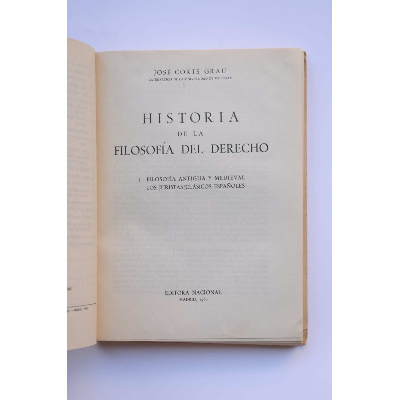 Filosofía antigua y medieval. Los juristas...