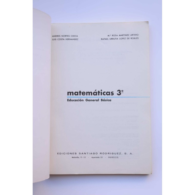 Matemáticas 3º. EGB. Ciclo medio