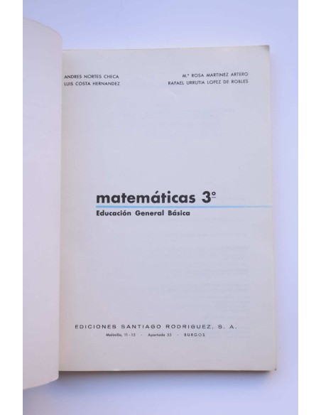 Matemáticas 3º. EGB. Ciclo medio