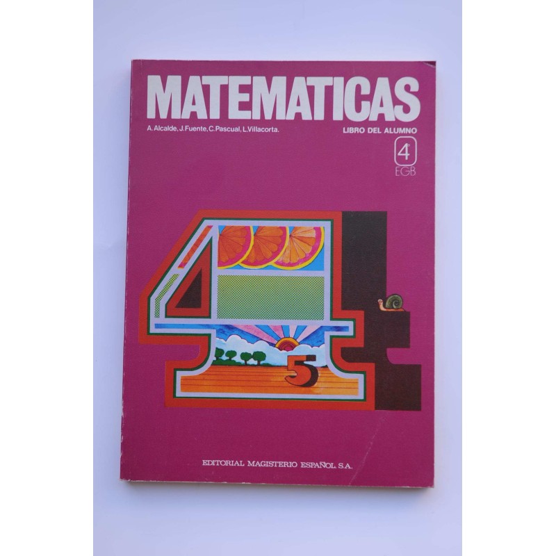 Matemáticas. Libro del alumno, 4º EGB