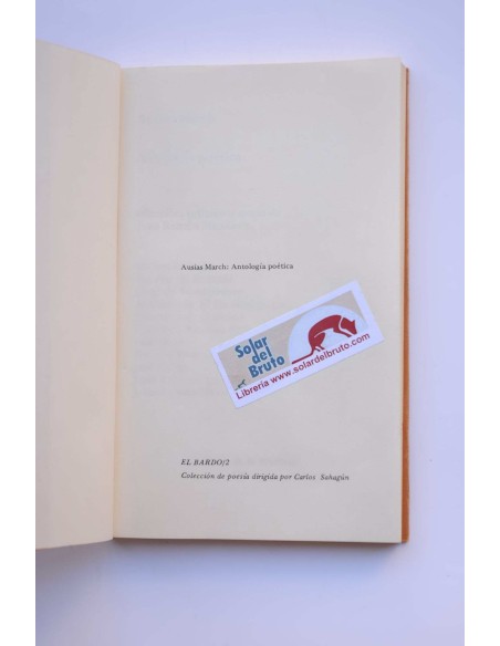 Ausias March. Antología poética
