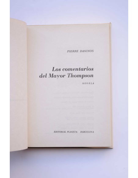 Los comentarios del Mayor Thompson